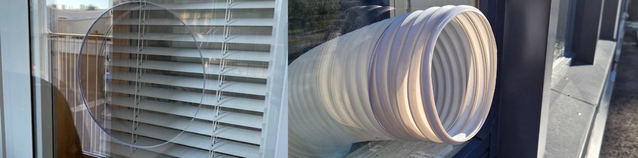Fensterabdichtung für Klimaanlage. Anwendungsbereich Einrichtung und Wohnen