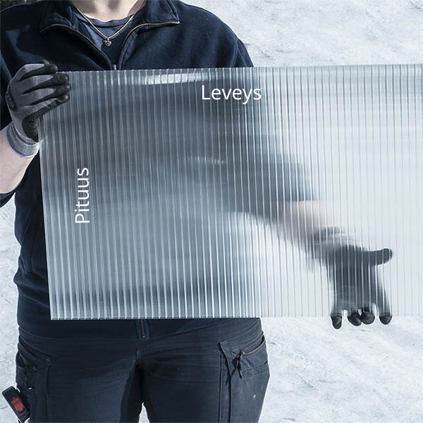 PC Kennolevy 16mm Leveys 2100mm Muovia