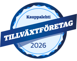 Kauppalehti Tillväxtföretag 2026 Tillväxare-sigill